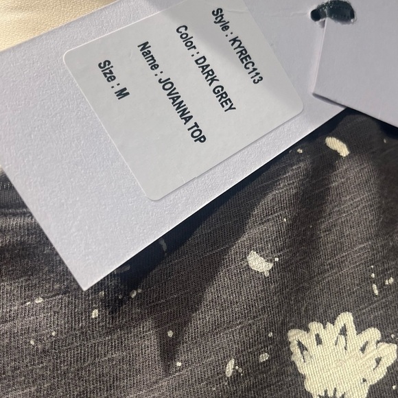 grey blouse embroidered detail by kyla seo - Picture 8 of 14